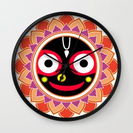 Jahannatha Mandala, Hare Krishna, The Lord of the Universe, Big Smile Wall Clock | Hindugod, Smilingface, India, Om, Jagannatha, Harekrishna, Meditation, Krishna, Rathayatra, Happy 