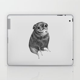 Sweet Black Pug Laptop Skin
