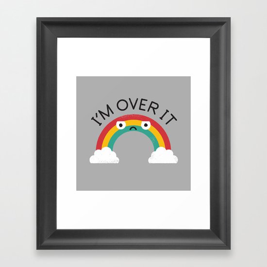 Above Bored Framed Art Print