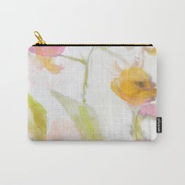 pink spring summer floral abstract Carry-All Pouch