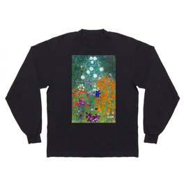 Gustav Klimt Flower Garden Langarmshirt | Garden, Farm, Gardening, Painting, Sunflower, Oil, Flower, Vintage, Floral, Bauerngarten 