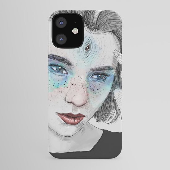 Third Eye Girl Sketch Iphone Case By Phazed Society6 Here presented 51+ woman eyes drawing images for free to download, print or share. society6