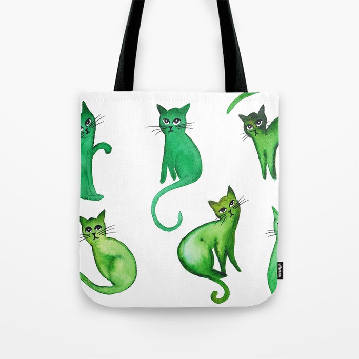 Massachusetts Cat Pattern Tote Bag
