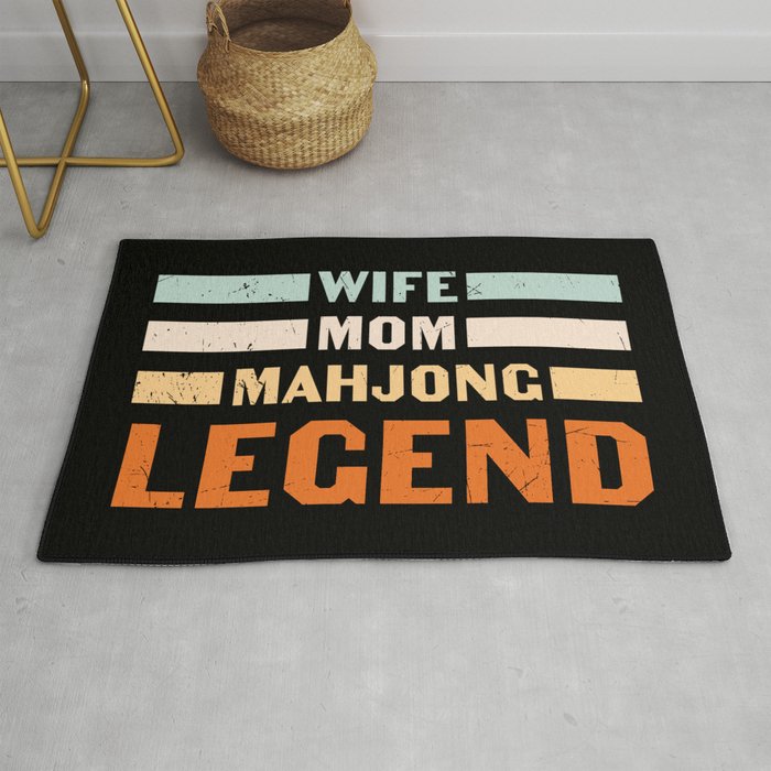 Wife Mom Mahjong Legend Rug