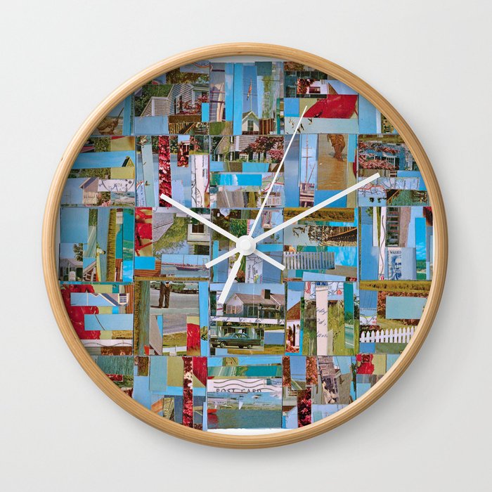 Old Cape Cod Wall Clock By Tofu Society6