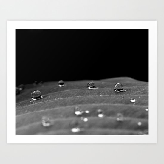black and white Art Print