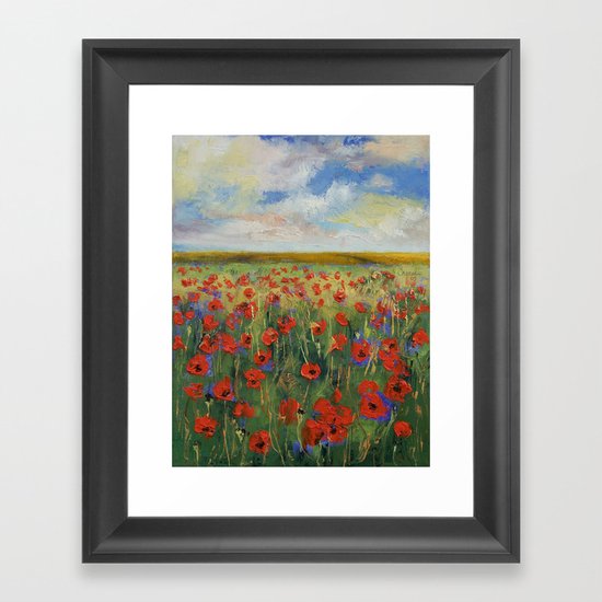 Poppies Framed Art Print