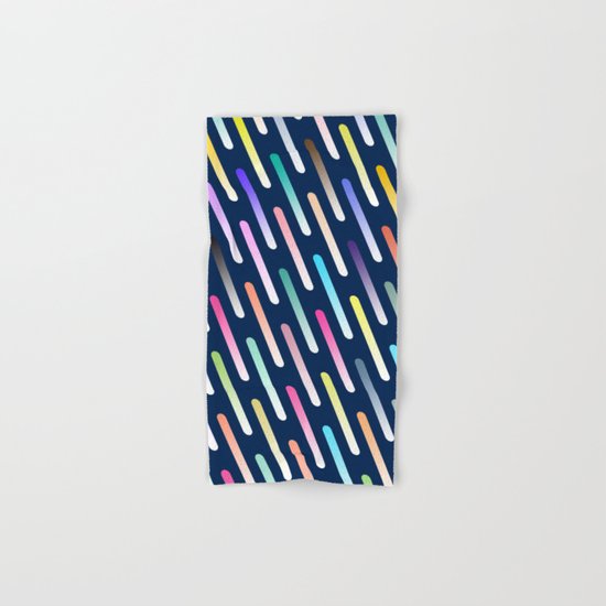 Abstract cosmic rain Hand & Bath Towel