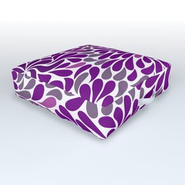 Purple drops Outdoor Floor Cushion