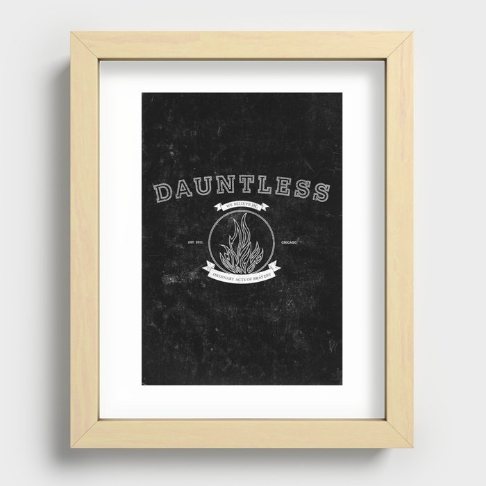 Dauntless Varsity Recessed Framed Print