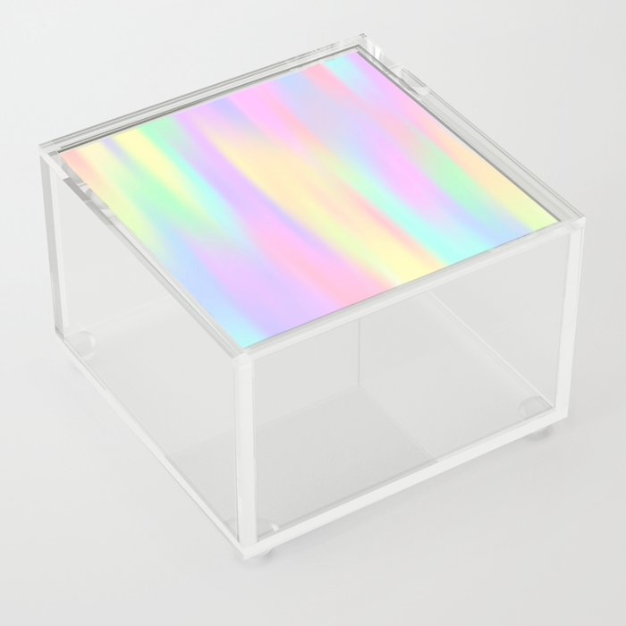 Kawaii rainbow blurred fantasy Acrylic Box
