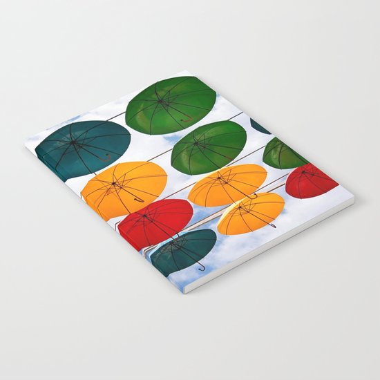 colorful umbrella Notebook