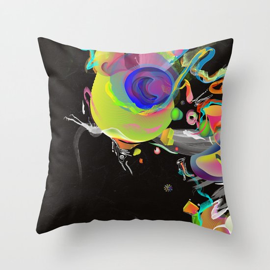 Colliding Nebulas Throw Pillow