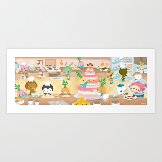 The Octonauts Vegimal Kitchen Art Print