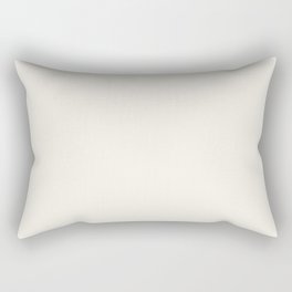 Minimal Light White Beige Color Solid Decor Rectangular Pillow