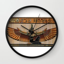 Maat Wall Clock | Maat, Magic, Judgement, Soul, Goddess, Hieroglyphics, Egypt, Gods, Ancientegypt, Egyptian 