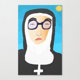 nun in the sun Canvas Print