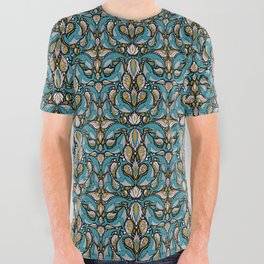 Paisley Whales All Over Graphic Tee