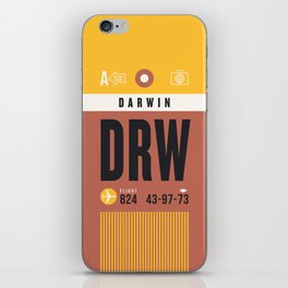 Luggage Tag A - DRW Darwin Australia iPhone Skin