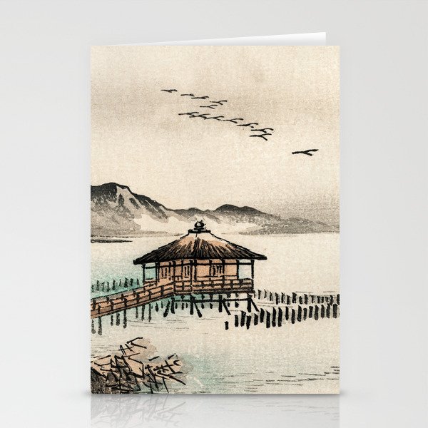 Cottage By The Sea Traditional Japanese Landscape Stationery Cards