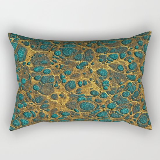 Golden Marble 02 Rectangular Pillow