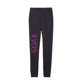 Doodle (Purple & White) Kids Joggers