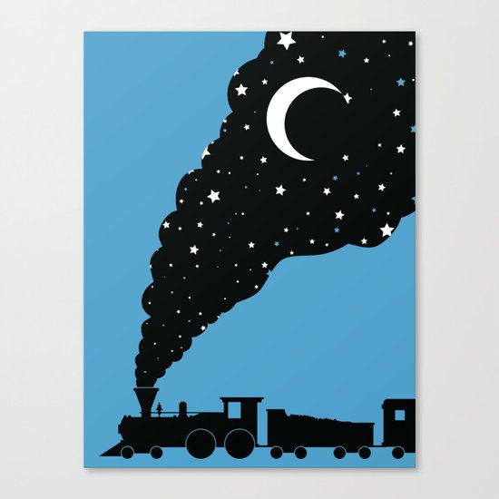 the night train Canvas Print