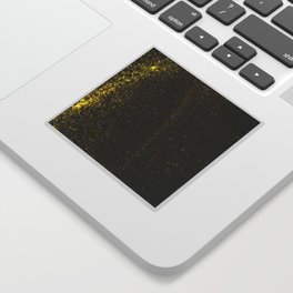 Abstract yellow glowing particles Sticker