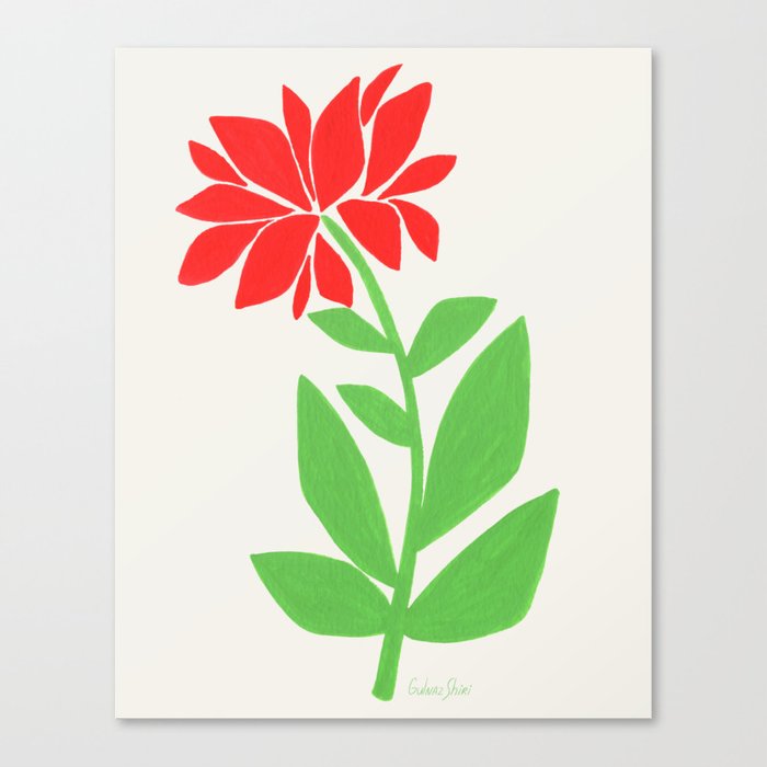 Red Flower Canvas Print