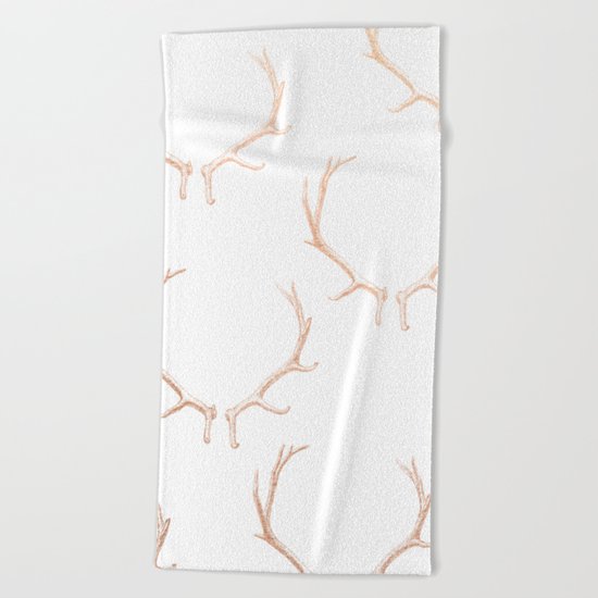 Reindeers Beach Towel