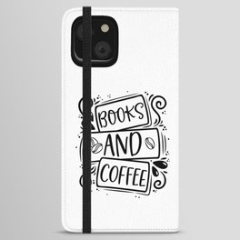 Books And Coffee iPhone Wallet Case