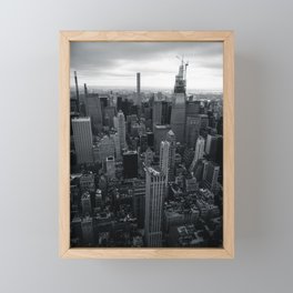 New York City Skyline v2 Framed Mini Art Print