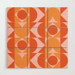 I can groove_pink and orange Wood Wall Art