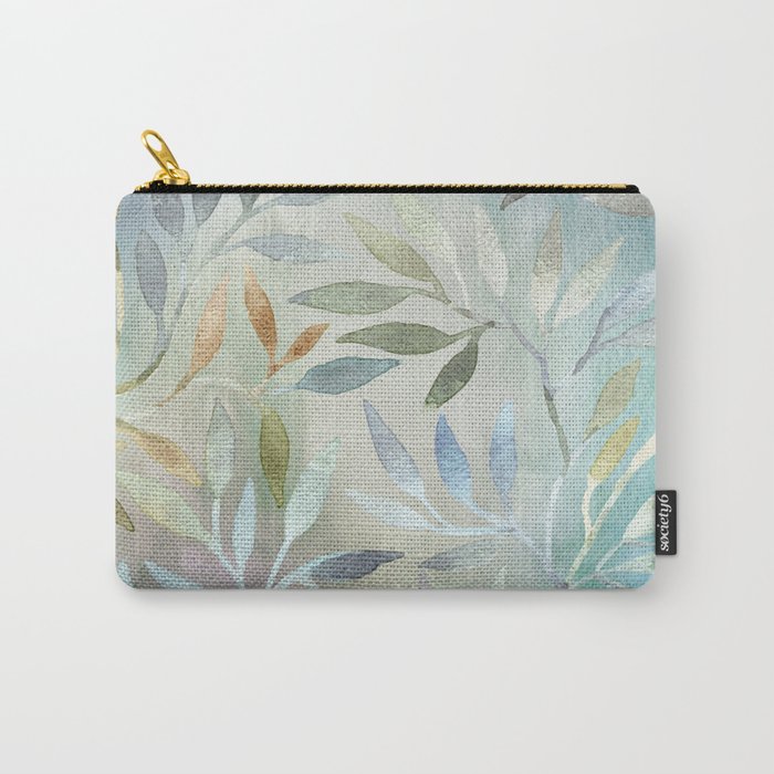 Painted Leaves Carry-All Pouch