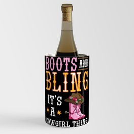 Cowgirl Boots Quotes Party Horse Wine Chiller