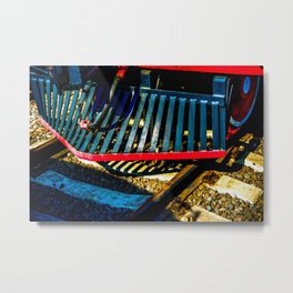 Vintage Steam Engine Train Cowcatcher Metal Print | Locomotive, Art, Sleeper, Rail, Loco, Digital, Trendy, Vintage, Photo, Cow 