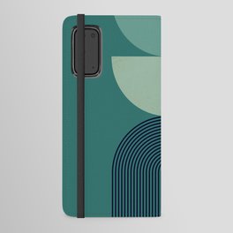 Abstraction_GREEN_MOUNTAINS_SUNLIGHT_BALANCE_POP_ART_0413A Android Wallet Case