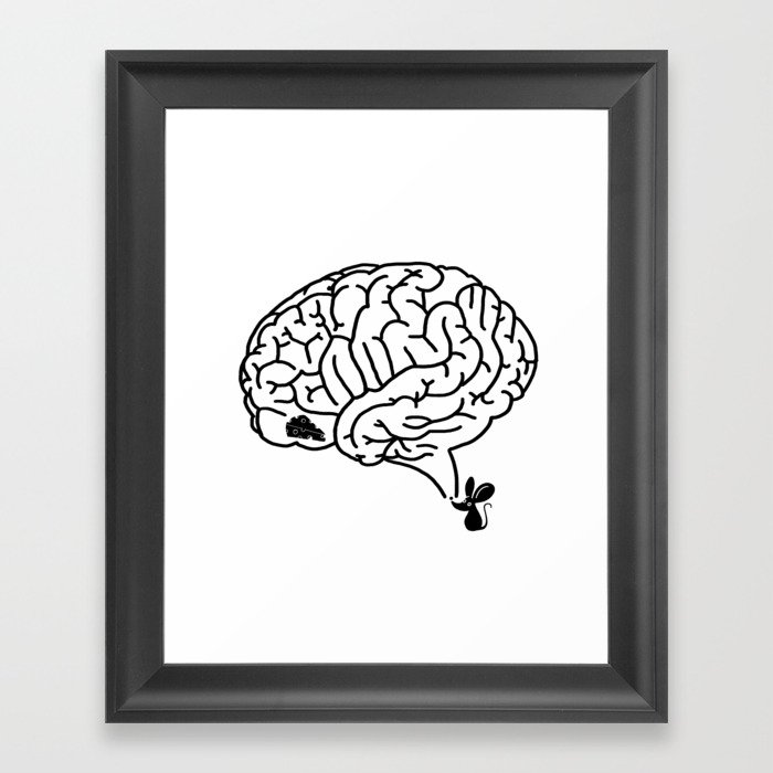 Brain Labyrinth Framed Art Print