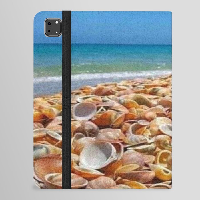 Amazing view of seashells. iPad Folio Case