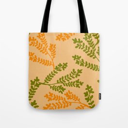 Green and yellow herbs seamless pattern Tote Bag