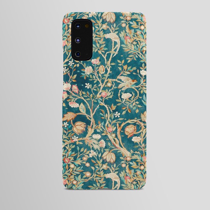 William Morris Vintage Melsetter Teal Blue Green Floral Art Android Case