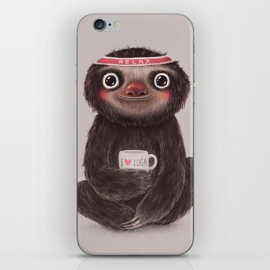 Sloth I♥yoga iPhone & iPod Skin