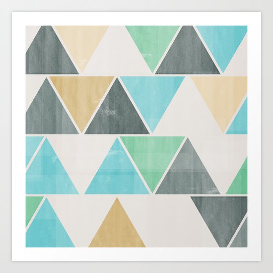 Triangles Art Print