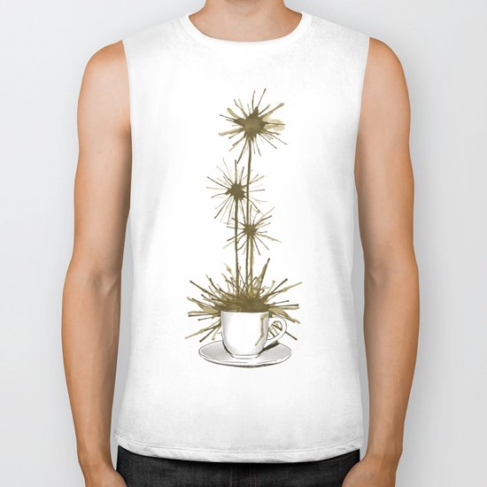 Midnight Flower Biker Tank
