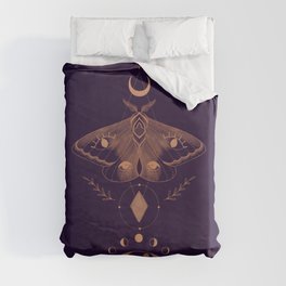 Metaphys Moth - Purple Duvet Cover