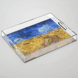 Wheatfield with Crows Acrylic Tray