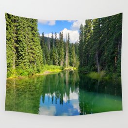 Pacific North West Alpine Lake Wall Tapestry