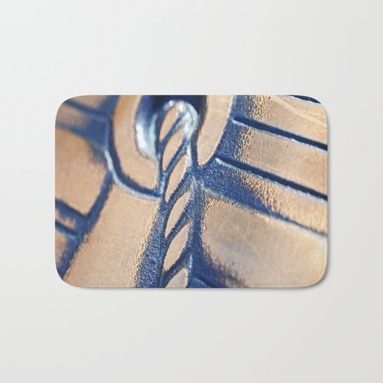 Abstract and Gold Bath Mat