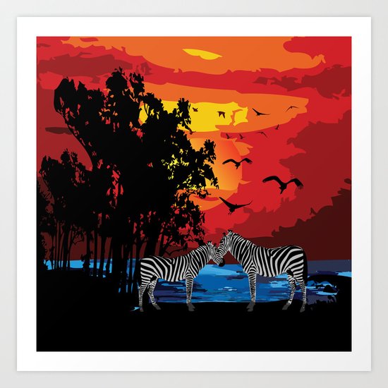 Safari Art Print