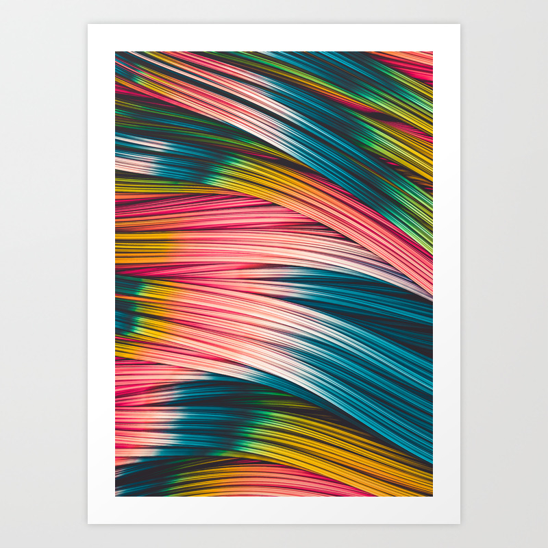 Bubble Gum Strand Abstract Strands Design Art Print By Lovefi
